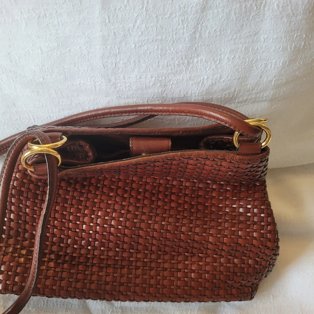 Preston & York Braided leather Handbag Shoulder purse - Picture 4 of 7